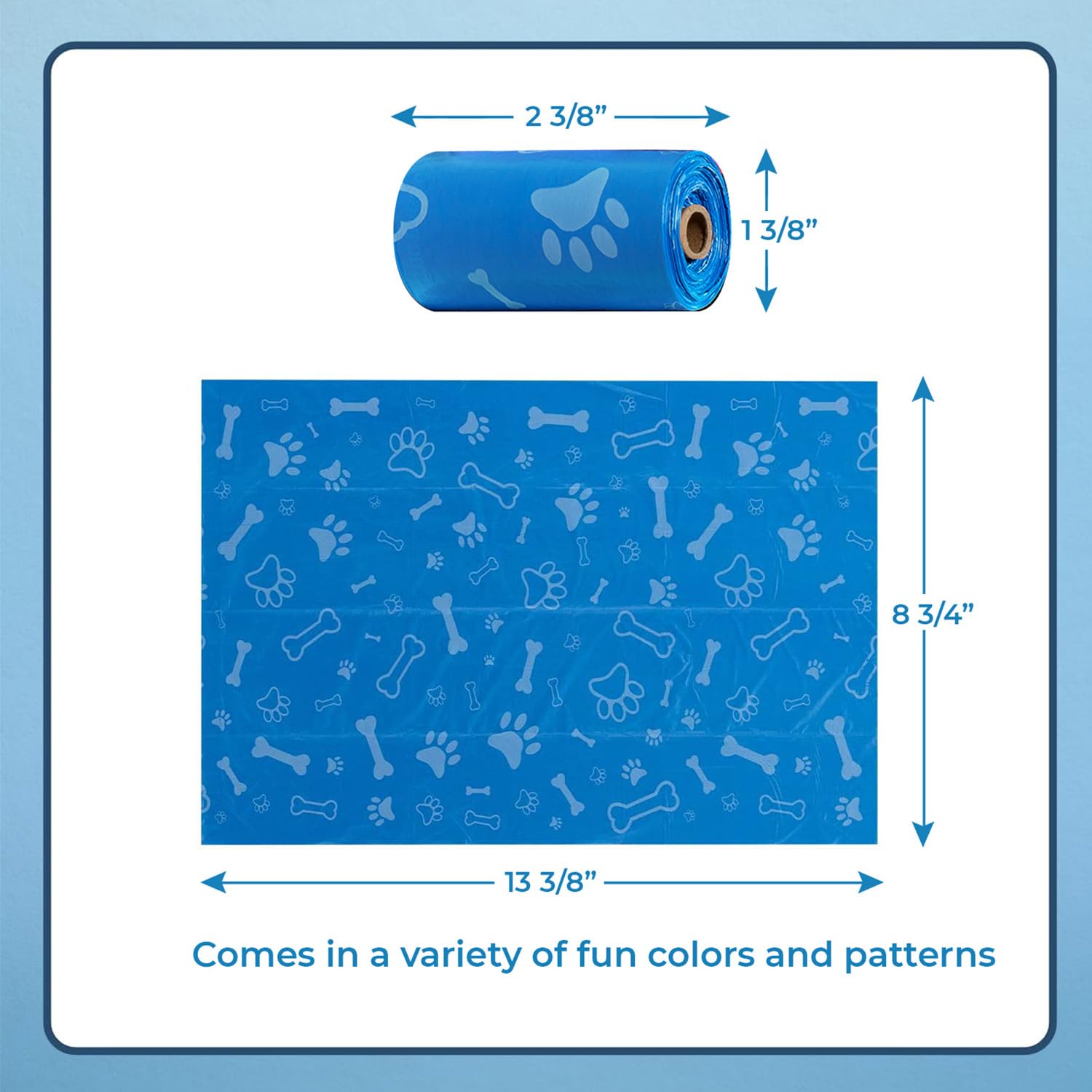 Best Pet Supplies Dog Poop Bags for Waste Refuse Cleanup, Doggy Roll Replacements for Outdoor Puppy Walking and Travel, Leak Proof and Tear Resistant, Thick Plastic - Assorted, 150 Bags - Image 3