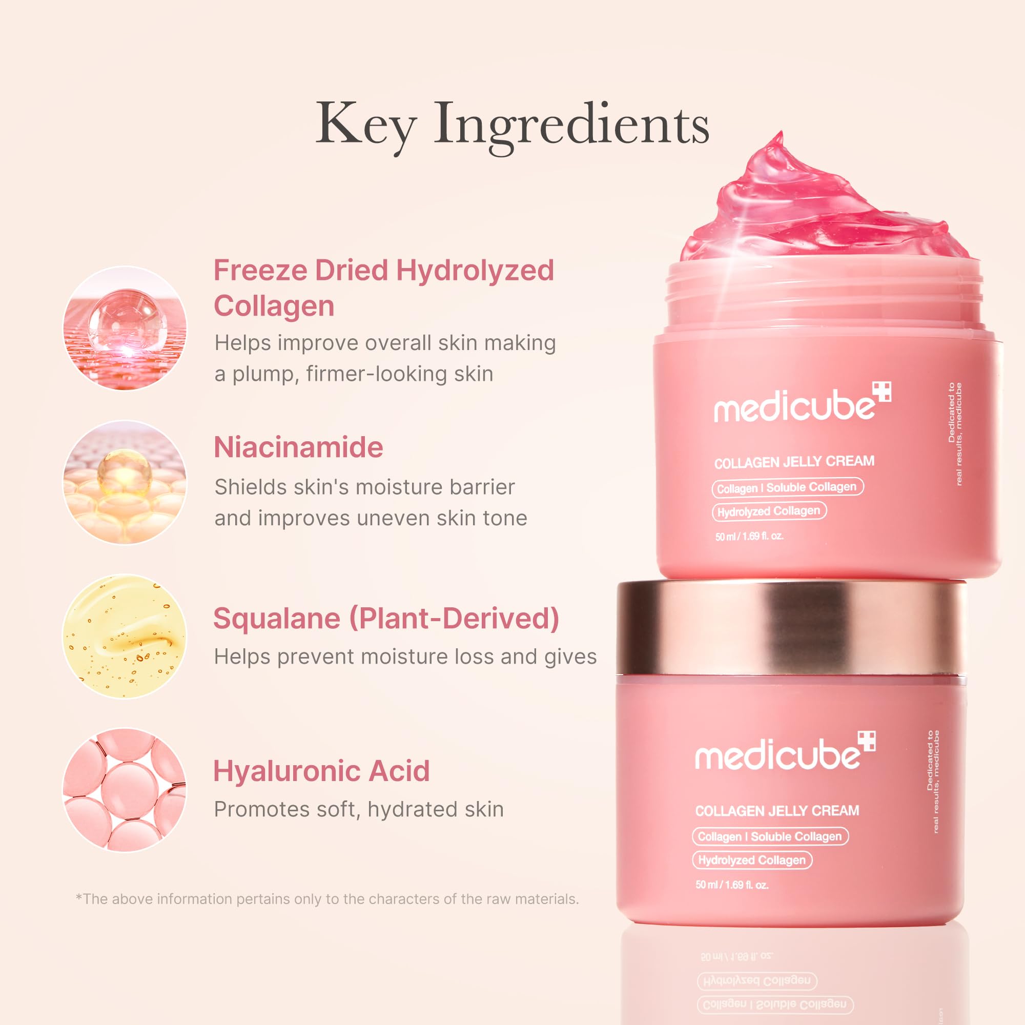 medicube Collagen Jelly Cream- Niacinamide & Freeze-Dried Hydrolyzed Collagen - Boosts skin's barrier hydration and gives 24h Glow & Lifted Look - Korean skincare (1.69 Fl Oz (Pack of 1)) - Image 8
