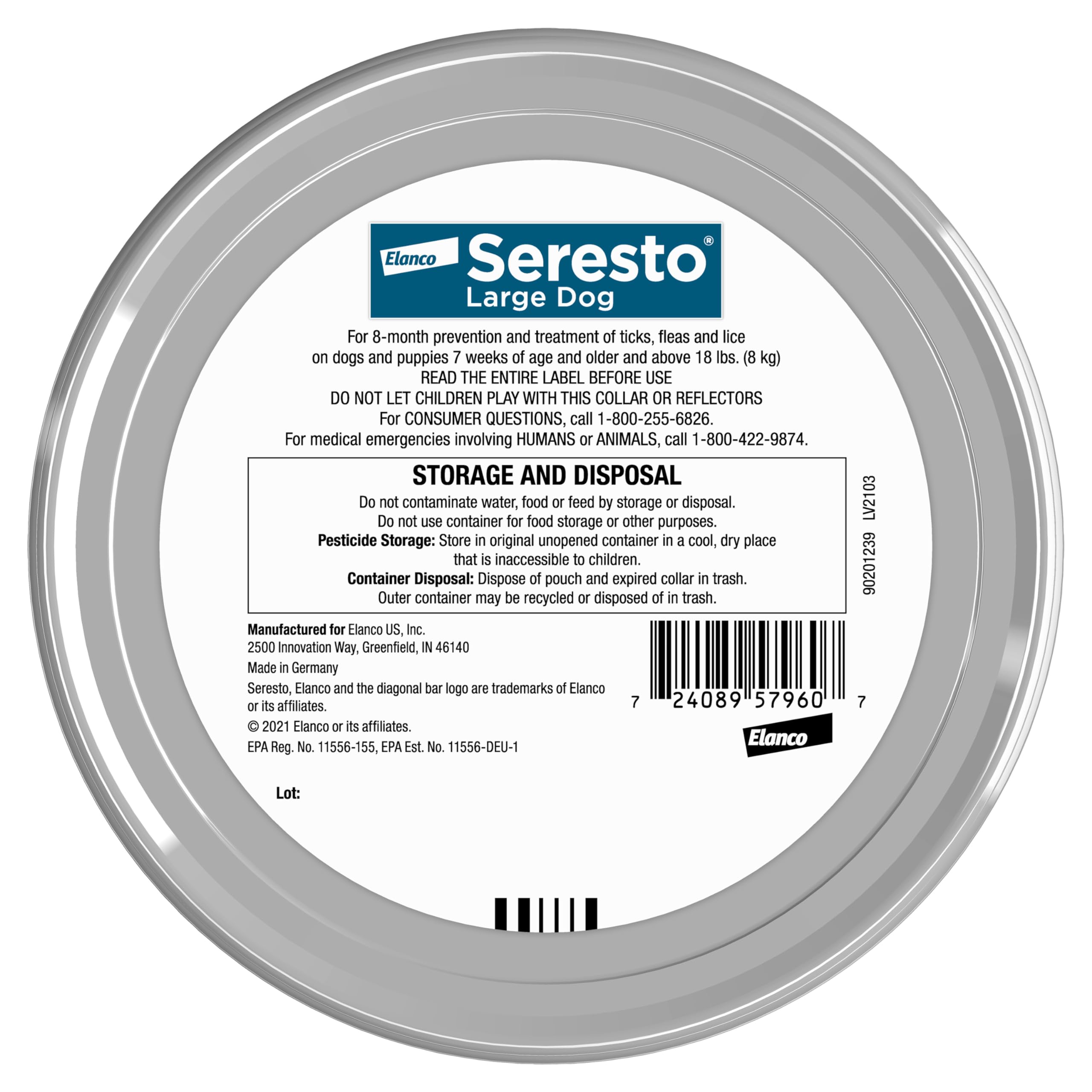 Seresto Flea & Tick Collar For Dogs Over 18 lbs., Treatment & Prevention, Vet-Recommend, 8 Month Protection - Image 10